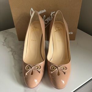Christian Louboutin Baroness 100 pump, size 41. Worn once.